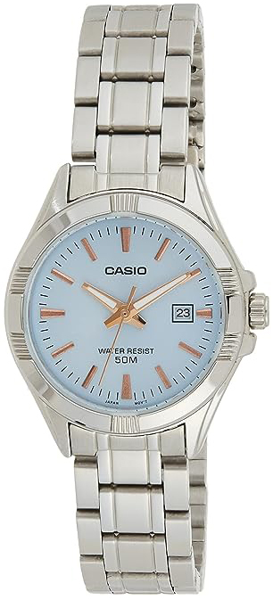 Casio Damklocka LTP-1308D-2AVDF Enticer Blå/Stål Ø35.9 mm - Casio
