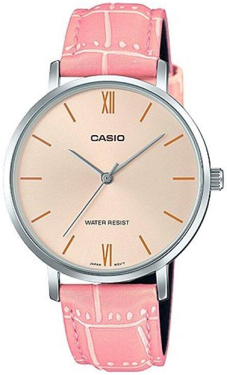 Casio Damklocka LTP-VT01L-4BUDF Classic Guldtonad/Läder Ø34 mm - Casio
