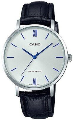 Casio Damklocka LTP-VT01L-7B1UDF Classic Silverfärgad/Läder Ø34 mm - Casio