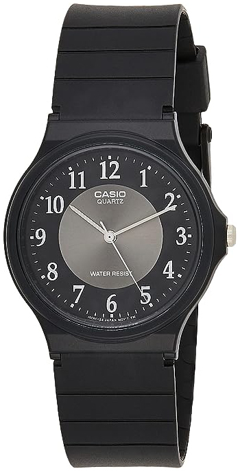 Casio Damklocka MQ-24-1B3LDF Classic Svart/Gummi Ø34 mm - Casio