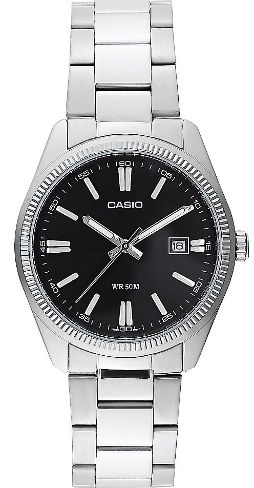 Casio Herrklocka MTP-1302PD-1A1VEF Collection Svart/Stål Ø39 mm - Casio