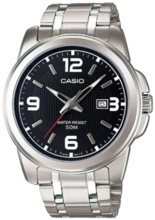 Casio Herrklocka MTP-1314D-1AVDF Classic Svart/Stål Ø45 mm