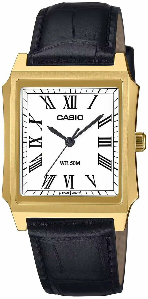 Casio MTP-B190GL-7BVEF Timeless Collection Vit/Läder - Casio