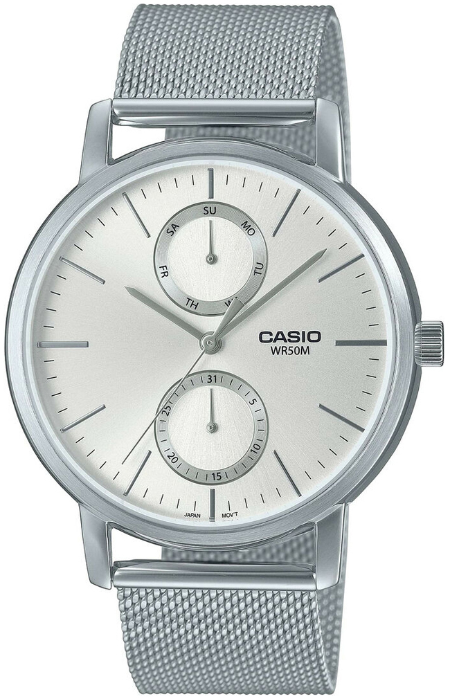 Casio Herrklocka MTP-B310M-7AVEF Collection Silverfärgad/Stål Ø41 - Casio