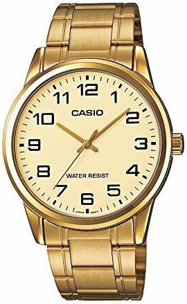 Casio Herrklocka MTP-V001G-9BUDF Classic Guldtonad/Gulguldtonat stål