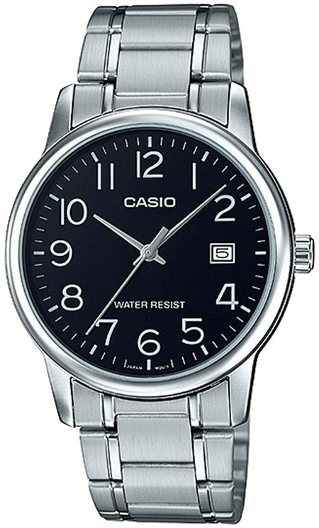 Casio Herrklocka MTP-V002D-1BUDF Classic Svart/Stål Ø44 mm - Casio