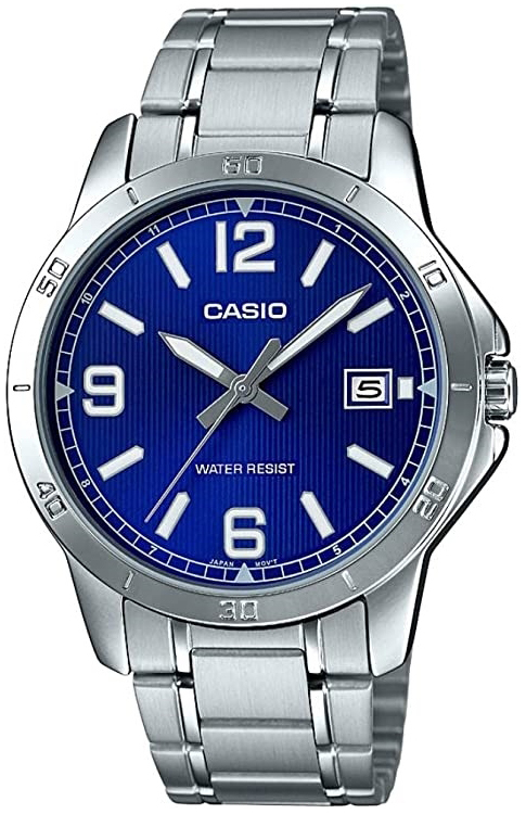 Casio Herrklocka MTP-V004D-2BUDF Classic Blå/Stål Ø41.5 mm - Casio