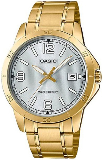 Casio Herrklocka MTP-V004G-7B2UDF Classic Silverfärgad/Gulguldtonat - Casio