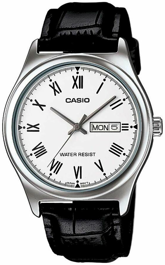 Casio Herrklocka MTP-V006L-7BUDF Classic Vit/Läder Ø38 mm - Casio