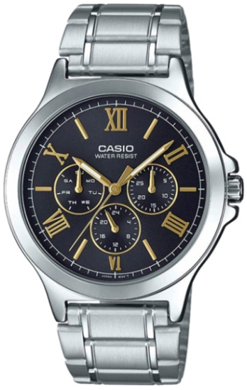 Casio Herrklocka MTP-V300D-1A2UDF Classic Svart/Stål Ø41.5 mm - Casio