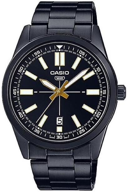 Casio Herrklocka MTP-VD02B-1EUDF Classic Svart/Stål Ø41 mm - Casio