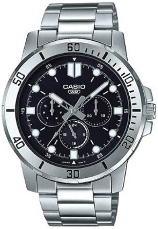 Casio Herrklocka MTP-VD300D-1EUDF Classic Svart/Stål Ø45 mm - Casio