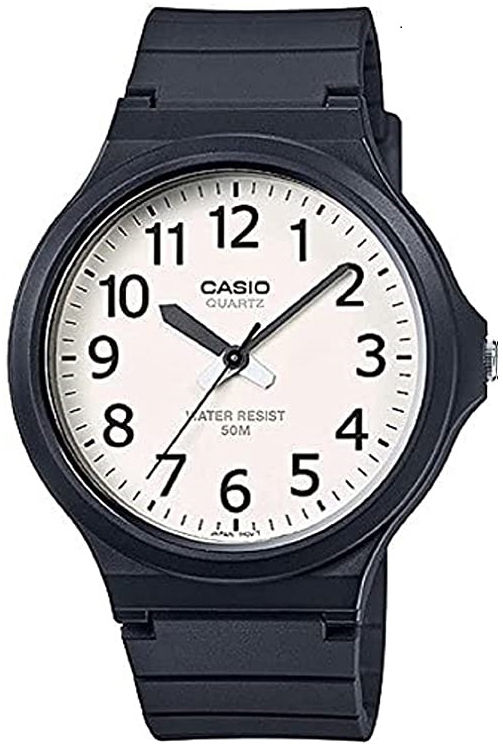 Casio Herrklocka MW-240-7BVDF Classic Vit/Gummi &Oslash;42 mm