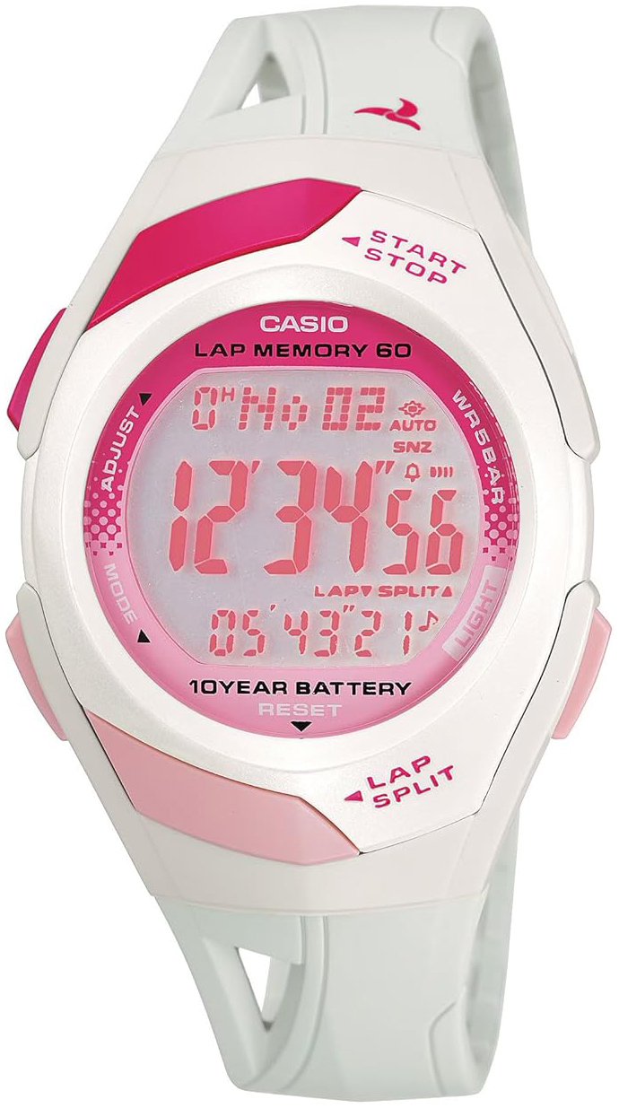 Casio Damklocka STR-300-7EG Timeless Collection LCD/Gummi Ø35 mm - Casio