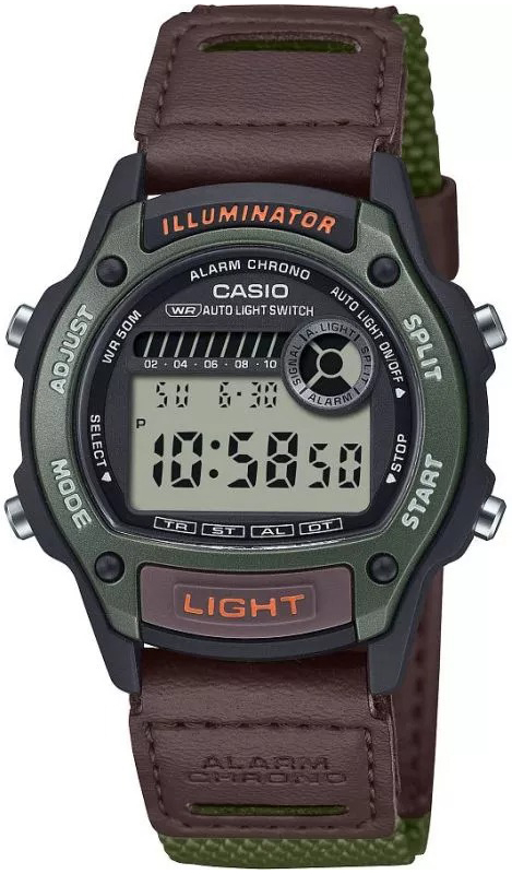Casio W-220HF-3AVEF Timeless Collection LCD/Textil Ø36.6 mm - Casio