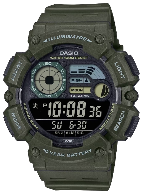 Casio Herrklocka WS-1500H-3BVEF Digital Svart/Resinplast Ø50.1 mm - Casio