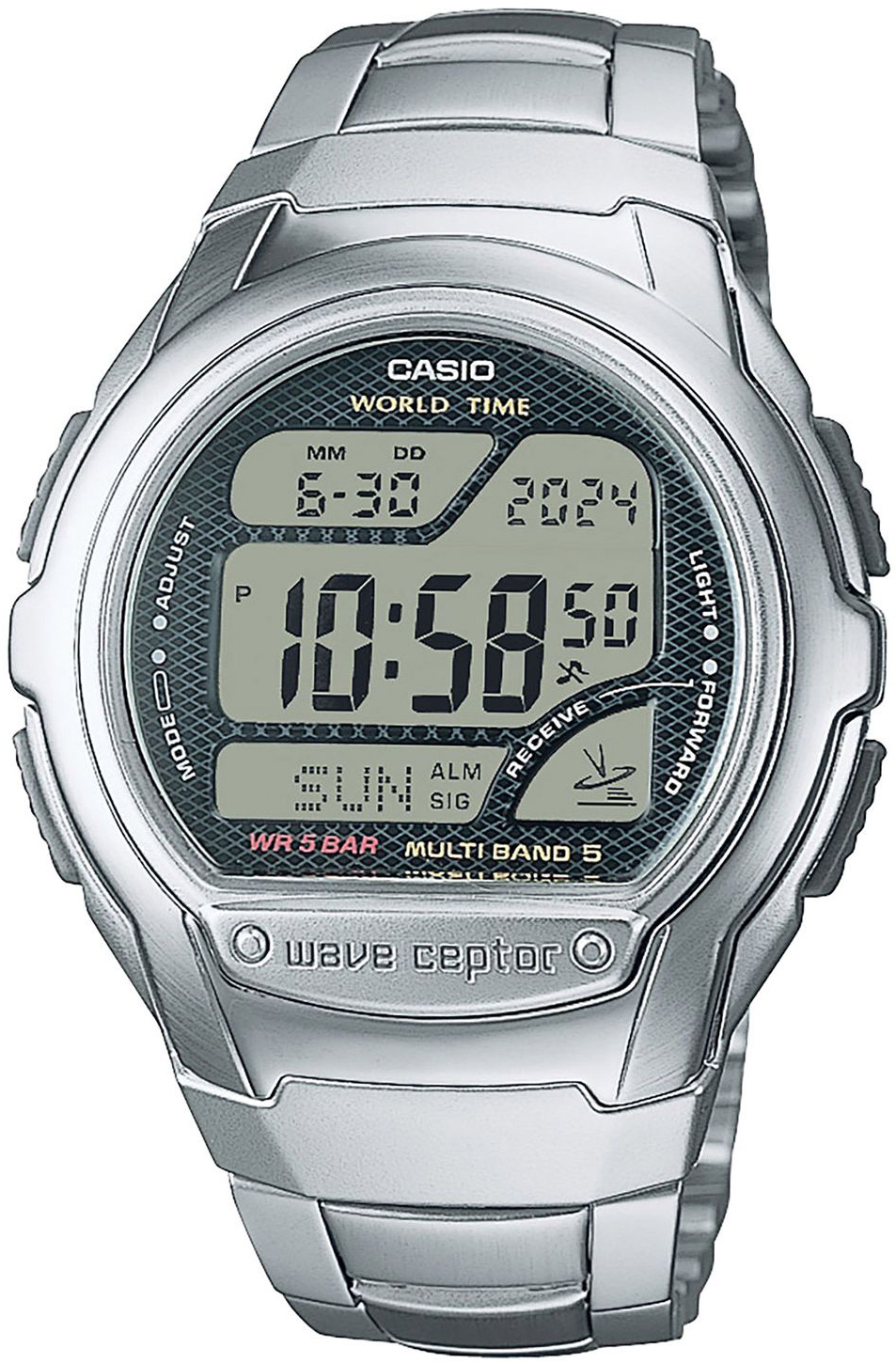 Casio Herrklocka WV-58RD-1AEF Radio Controlled LCD/Stål Ø43.7 mm - Casio