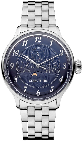 Cerruti 1881 Herrklocka CIWGK2205704 Blå/Stål Ø44 mm - Cerruti