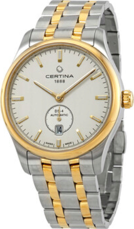 Certina C022.428.22.031.00 DS 4 Silverfärgad/Gulguldtonat stål Ø40 mm