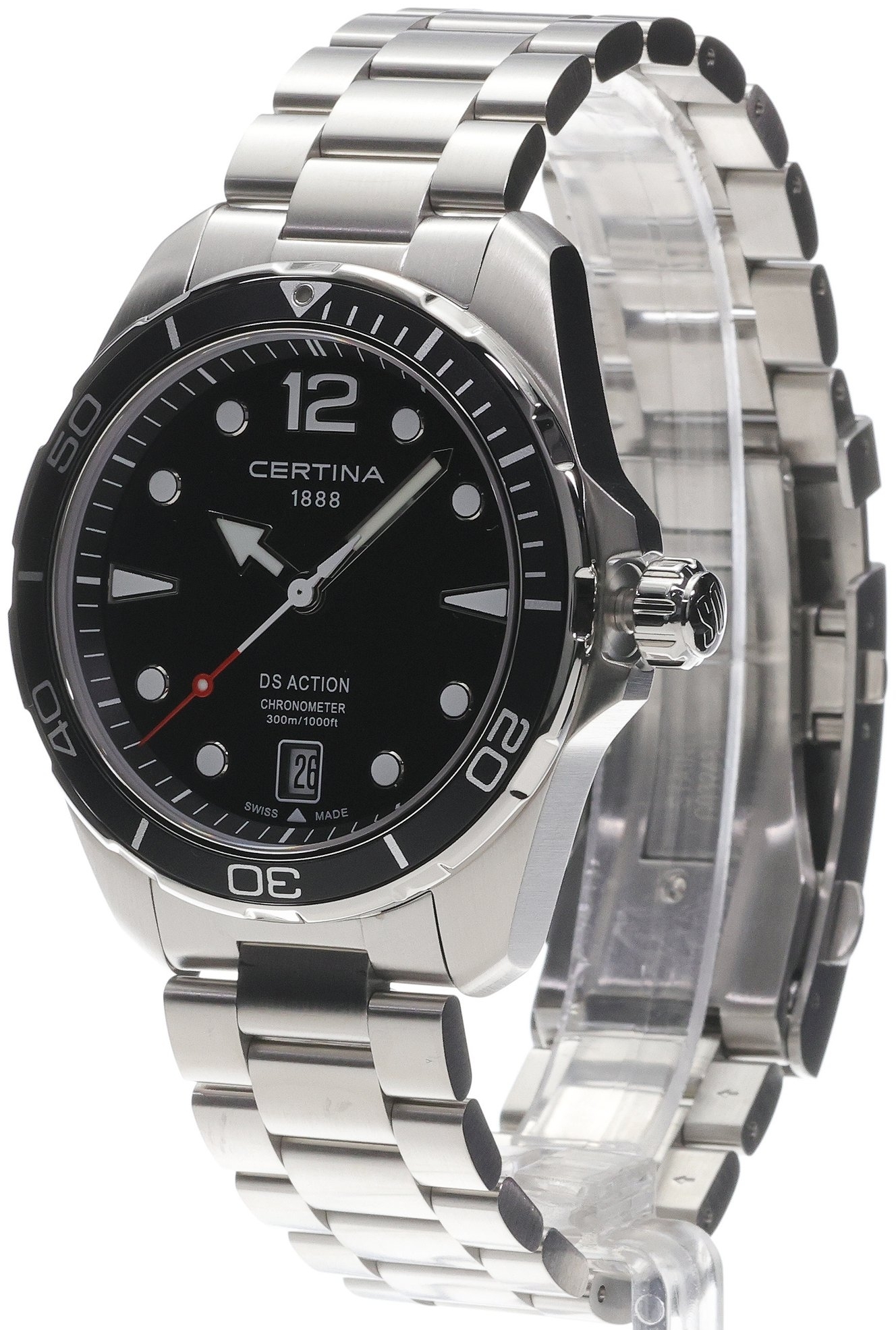 Certina Herrklocka C032.451.11.057.00 Ds Action Svart/St&aring;l &Oslash;43 mm