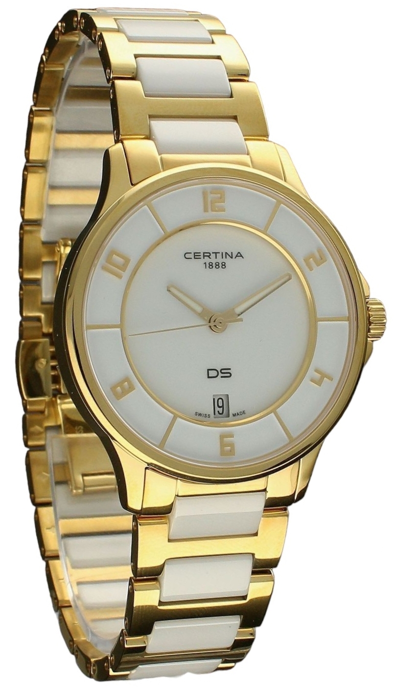 Certina Damklocka C039.251.33.017.00 DS 6 Vit/Keramik &Oslash;35 mm