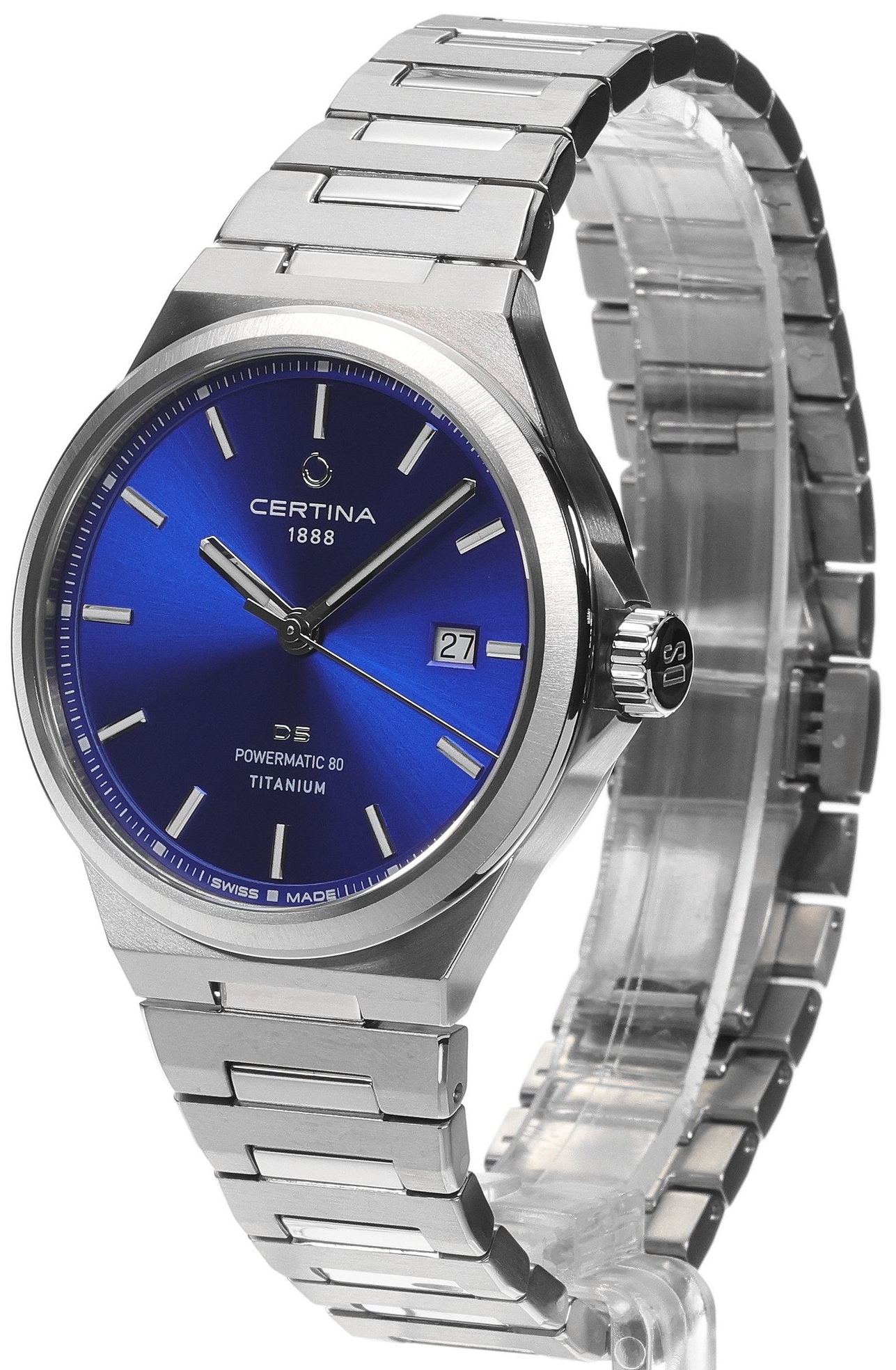 Certina Herrklocka C043.407.44.041.00 DS 7 Bl&aring;/Titan &Oslash;39 mm