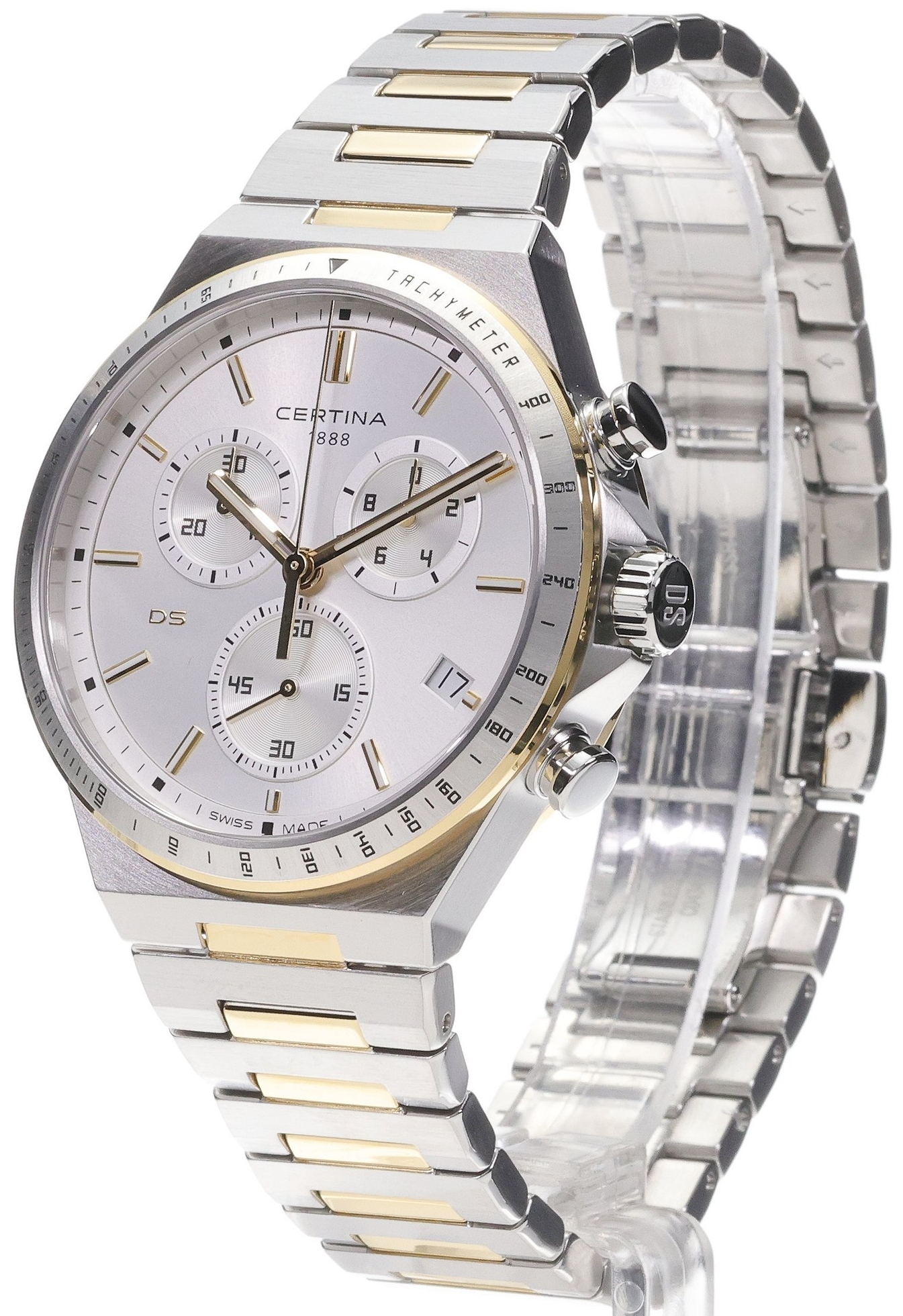 Certina Herrklocka C043.417.22.031.00 DS 7 Silverfärgad/Guldtonat - Certina