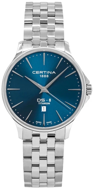 Certina Herrklocka C045.410.44.041.00 Ds 8 Bl&aring;/Titan &Oslash;40 mm