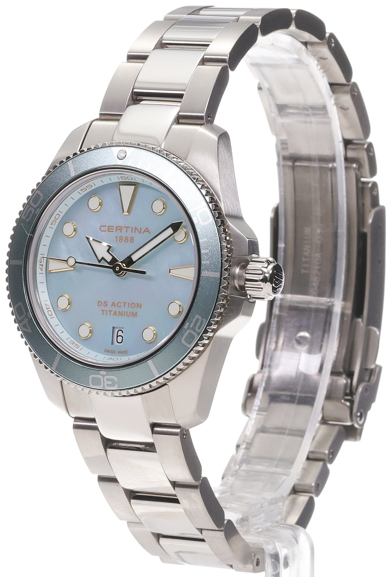 Certina Damklocka C048.210.44.131.00 Ds Action Bl&aring;/Titan &Oslash;34.5 mm