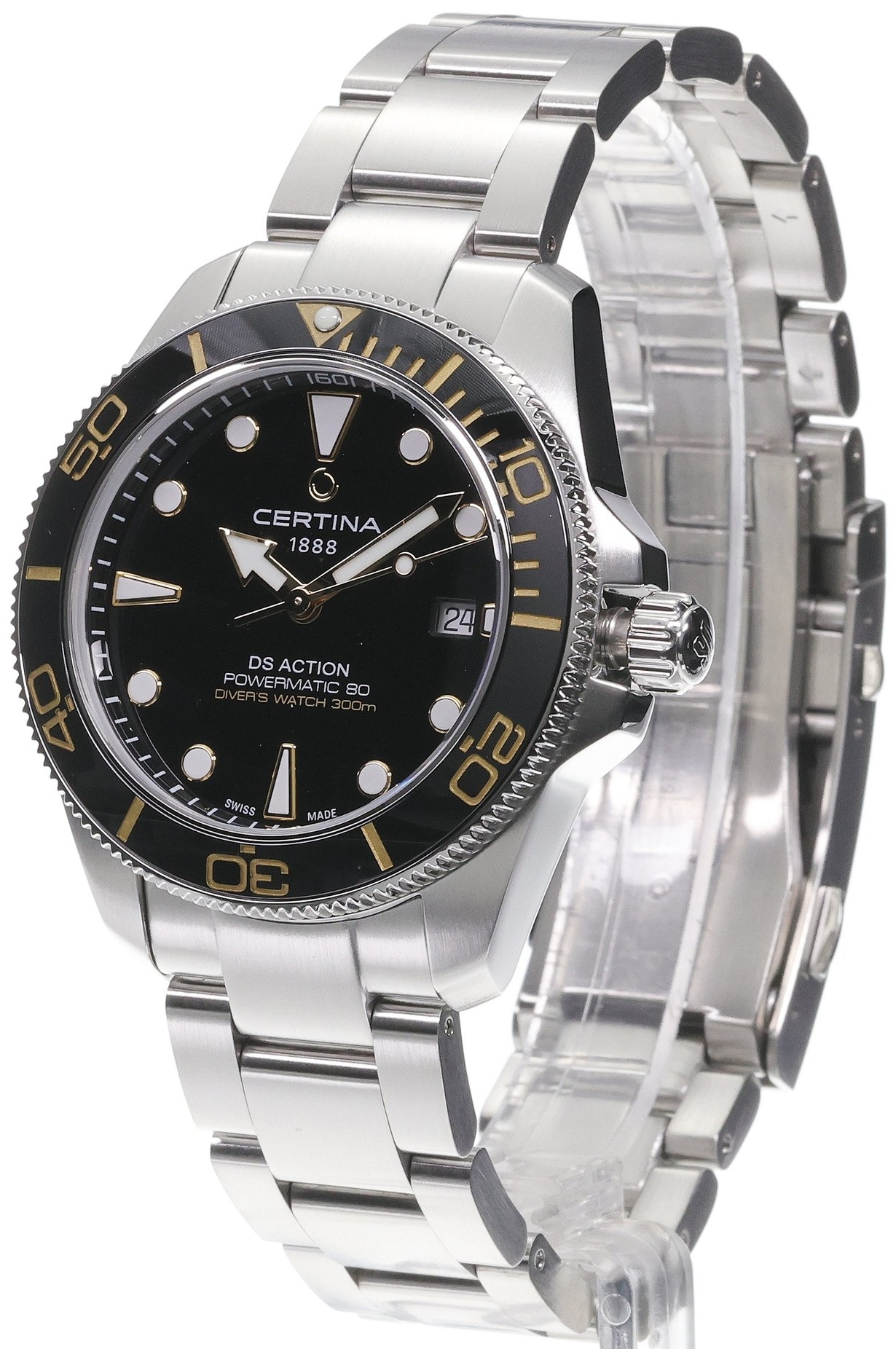 Certina Herrklocka C048.407.11.051.01 Ds Action Svart/St&aring;l &Oslash;40.5 mm