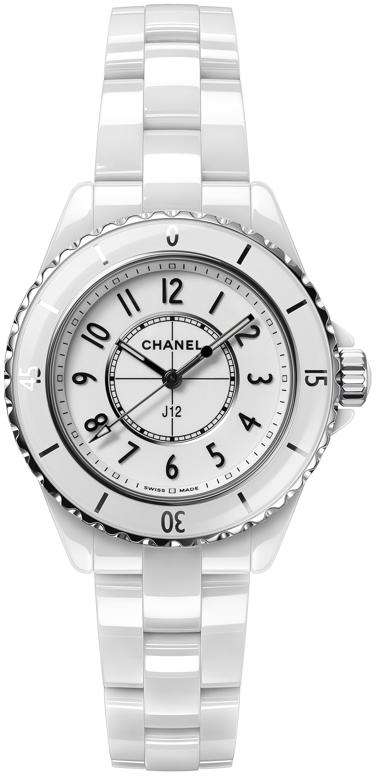 Chanel Damklocka H5698 J12 Vit/Keramik Ø33 mm