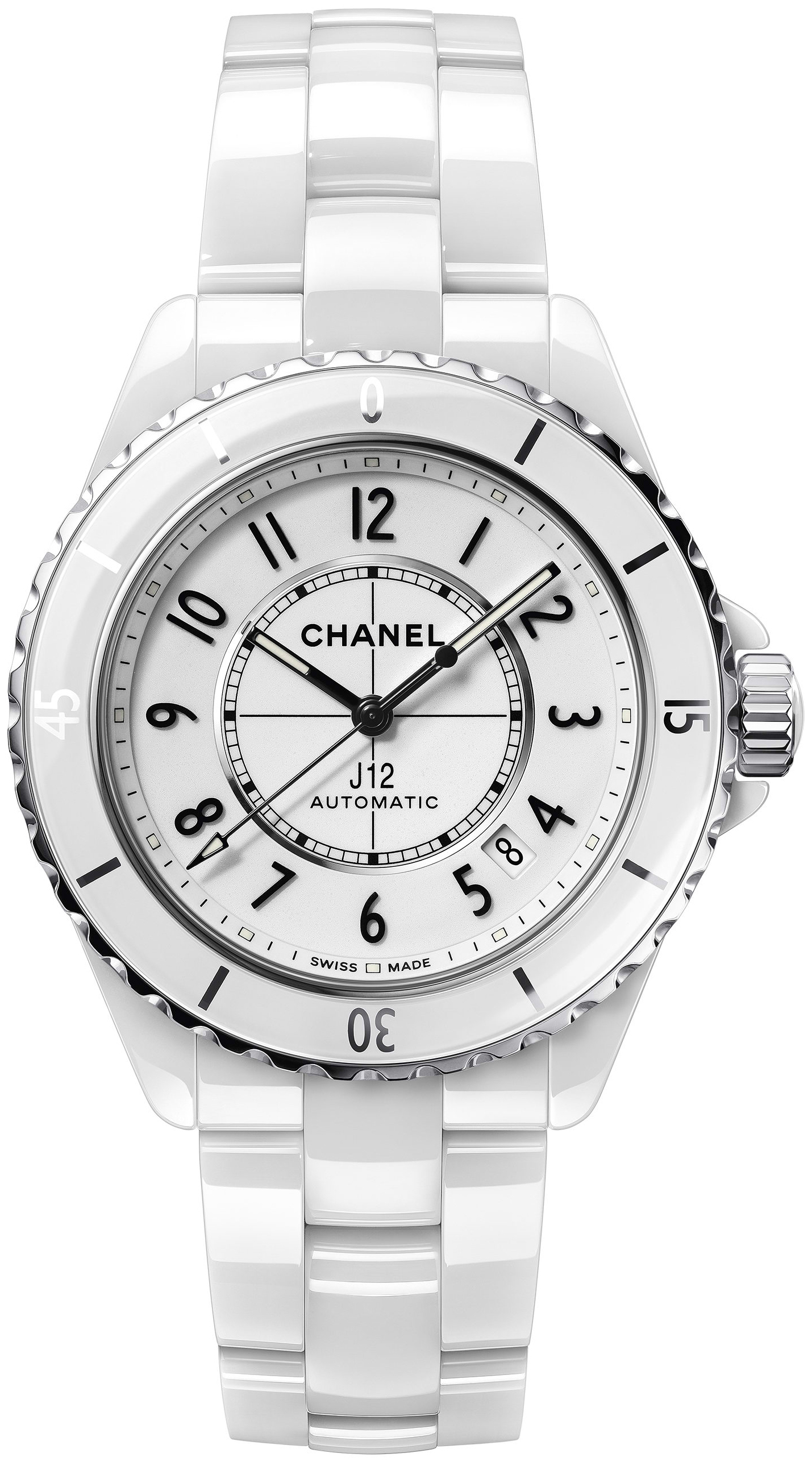 Chanel Damklocka H5700 J12 Vit/Keramik Ø38 mm