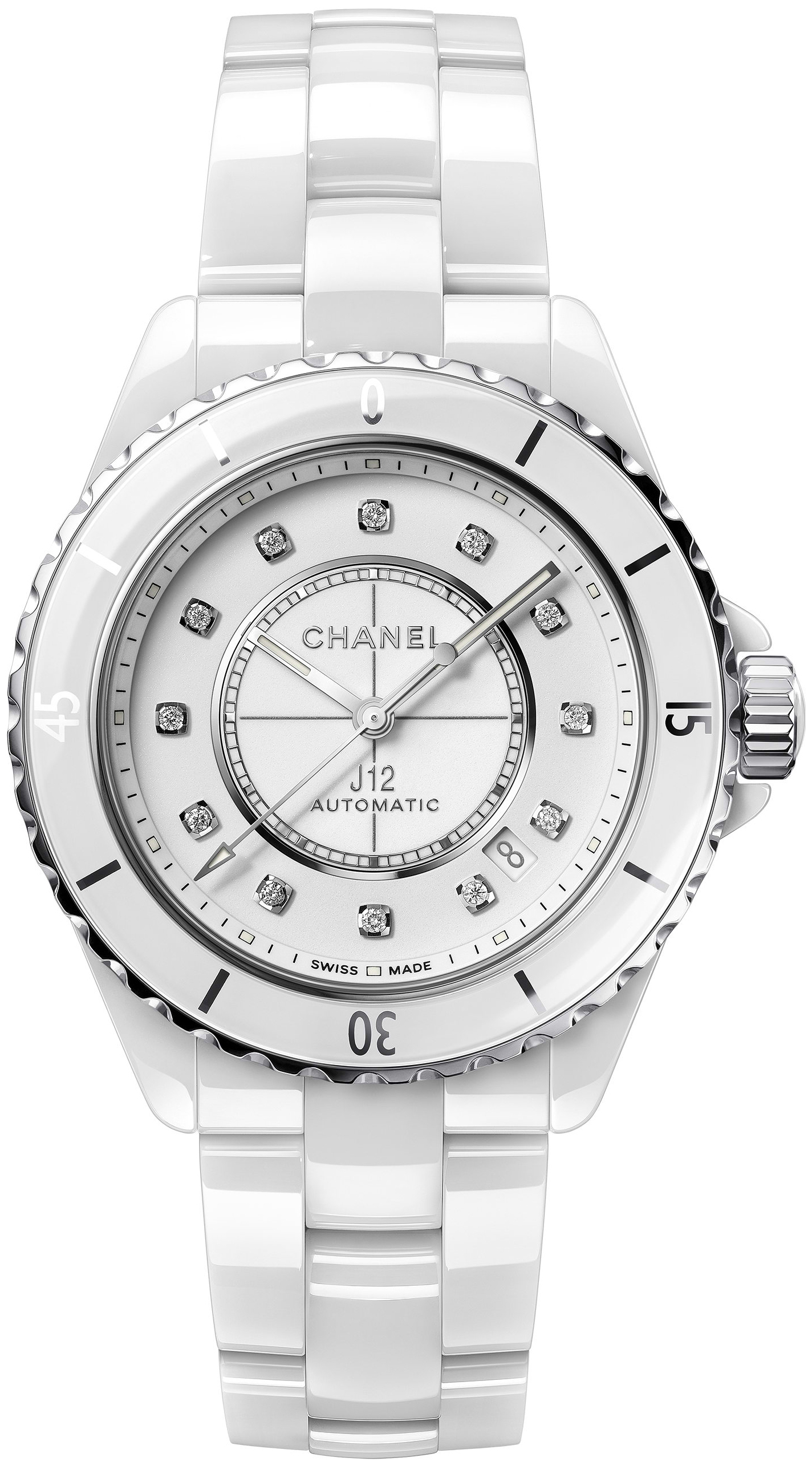 Chanel H5705 J12 Vit/Keramik Ø38 mm - Chanel