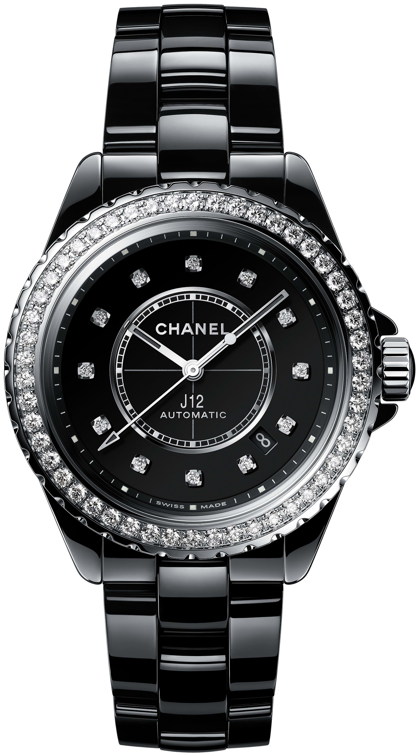 Chanel Damklocka H6526 J12 Svart/Keramik Ø38 mm - Chanel