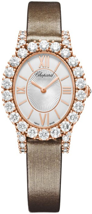 Chopard Damklocka 139384-5104 Diamond Hour Vit/Satin Ø29.4 mm - Chopard