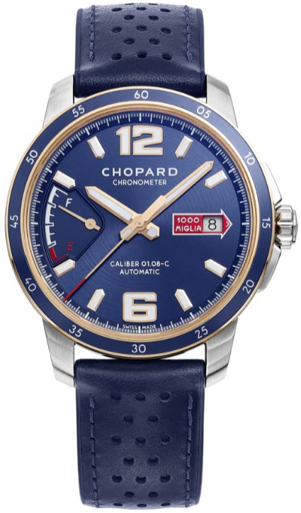 Chopard Herrklocka 168566-6002 Mille Miglia Blå/Läder Ø43 mm - Chopard