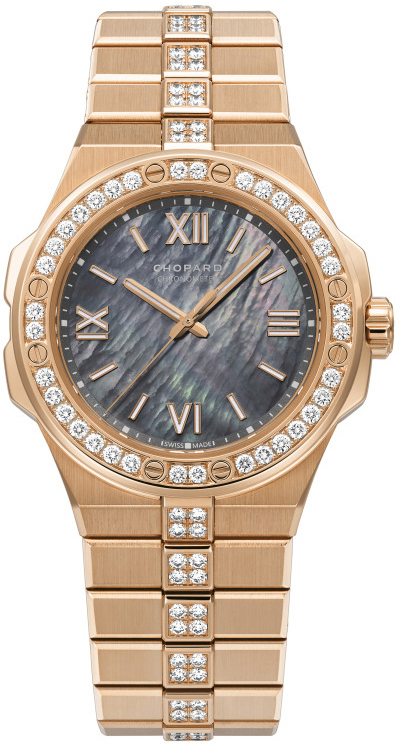 Chopard Damklocka 295370-5003 Alpine Eagle Grå/18 karat roséguld - Chopard