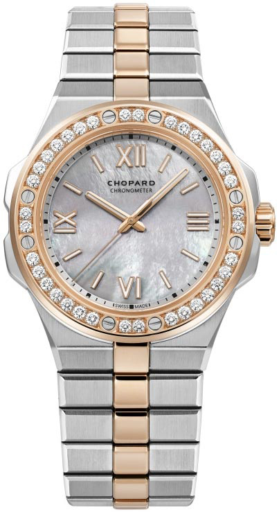 Chopard Damklocka 298601-6002 Alpine Eagle Vit/18 karat roséguld - Chopard