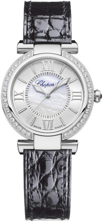 Chopard Damklocka 388563-3007 Imperiale Silverfärgad/Läder Ø29 mm - Chopard