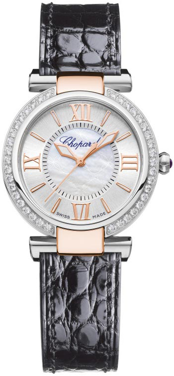 Chopard Damklocka 388563-6007 Imperiale Silverfärgad/Läder Ø29 mm - Chopard