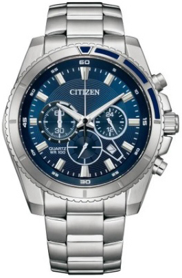 Citizen Herrklocka AN8201-57L Chrono Bl&aring;/St&aring;l &Oslash;46.4 mm