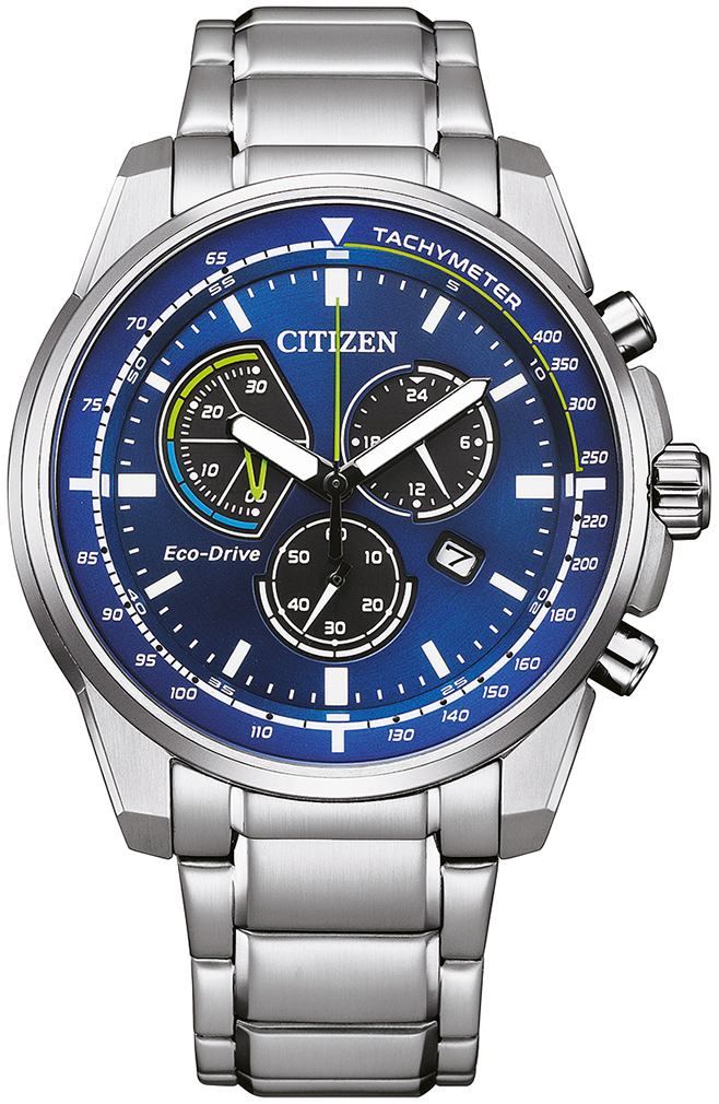 Citizen Herrklocka AT1190-87L Crono Blå/Stål Ø44 mm - Citizen