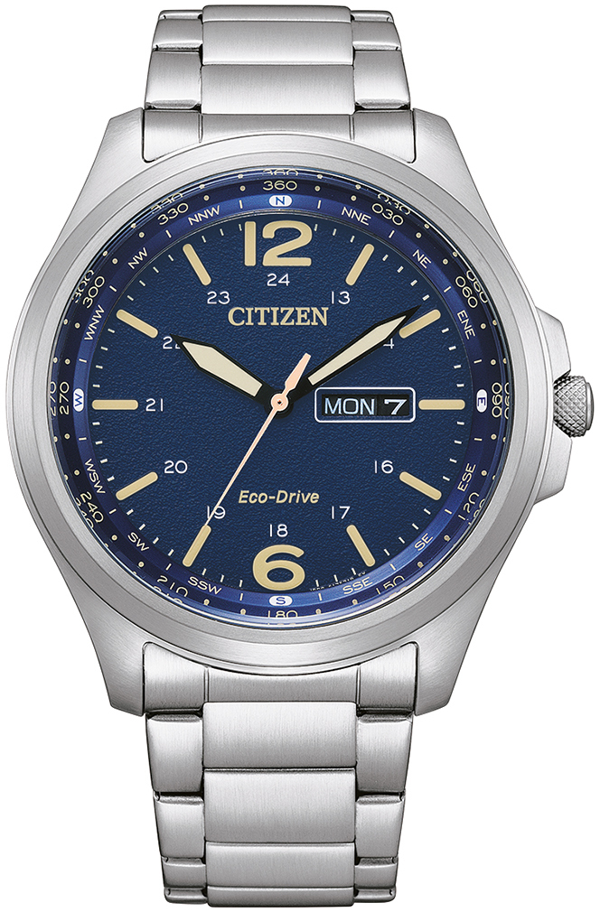 Citizen Herrklocka AW0110-82LE Classic Blå/Stål Ø44 mm - Citizen
