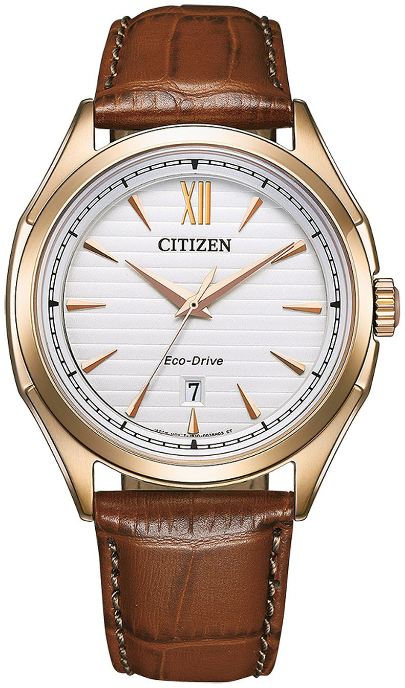 Citizen Herrklocka AW1753-10A Eco Drive Silverfärgad/Läder Ø41 mm - Citizen