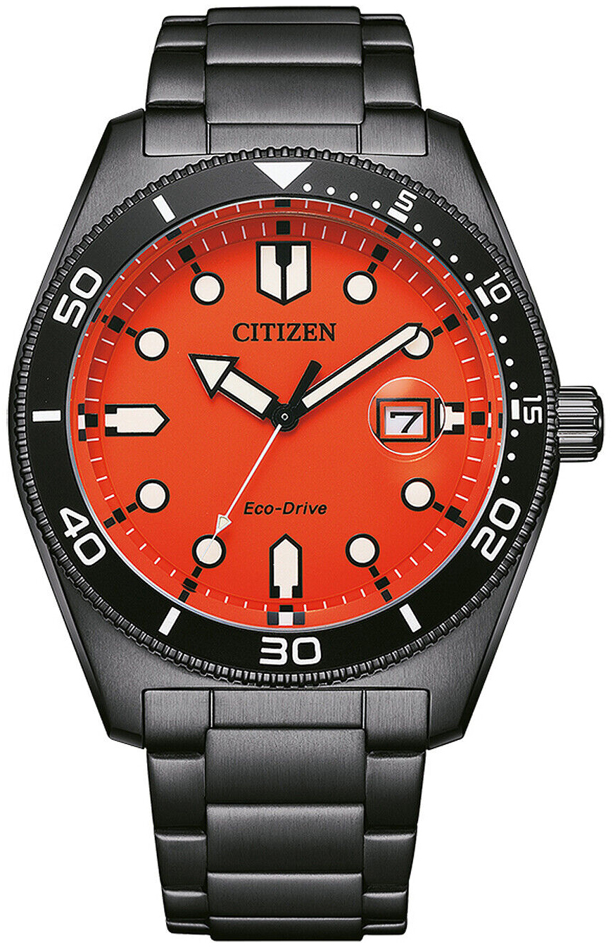 Citizen Herrklocka AW1765-88X Eco Drive Orange/Stål Ø43 mm - Citizen