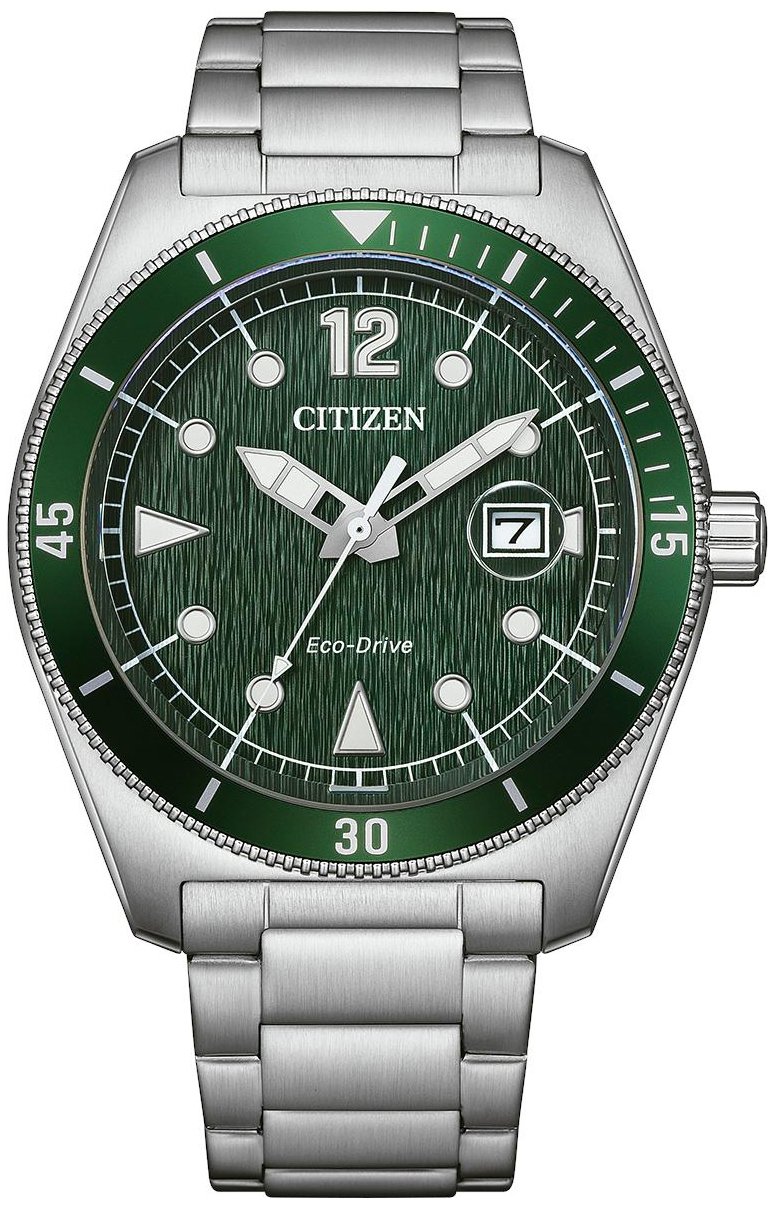 Citizen Herrklocka AW1880-55X Grön/Stål Ø43 mm