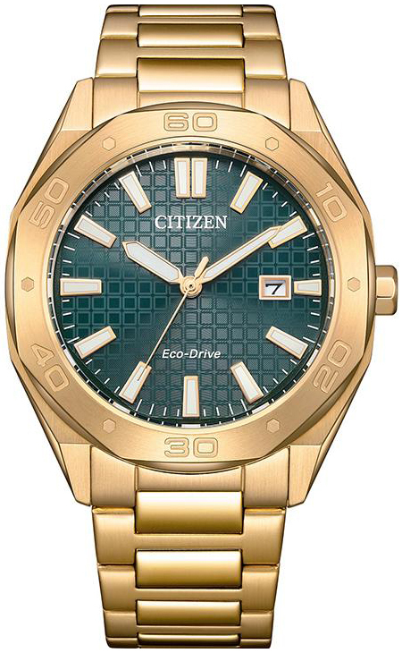 Citizen Herrklocka BM7633-81X Classic Gr&ouml;n/Gulguldtonat st&aring;l &Oslash;41 mm