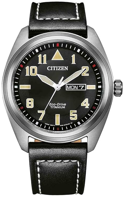 Citizen Herrklocka BM8560-29EC Super Titanium Svart/Läder Ø42 mm