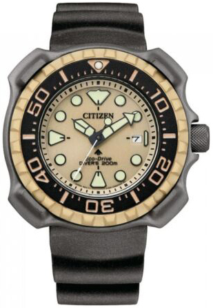 Citizen Herrklocka BN0226-10P Promaster Guld/Gummi Ø45.8 mm - Citizen