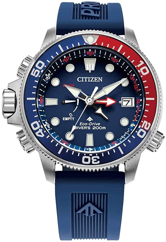 Citizen Herrklocka BN2038-01L Blå/Gummi Ø46 mm - Citizen